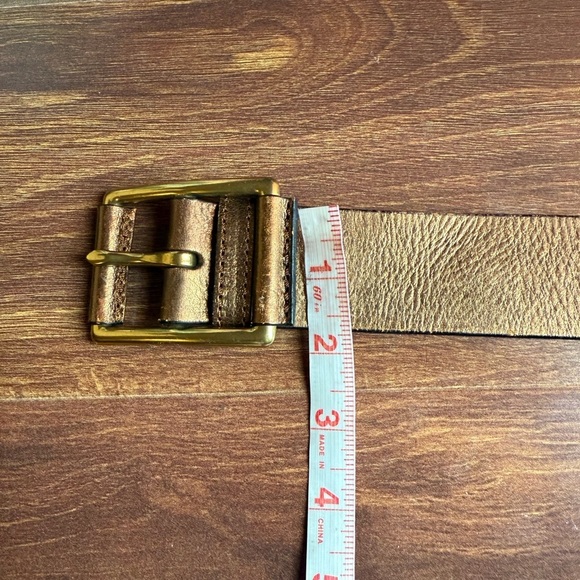 LIZ CLAIBORNE Brown Leather Belt Size Medium - Picture 6 of 7